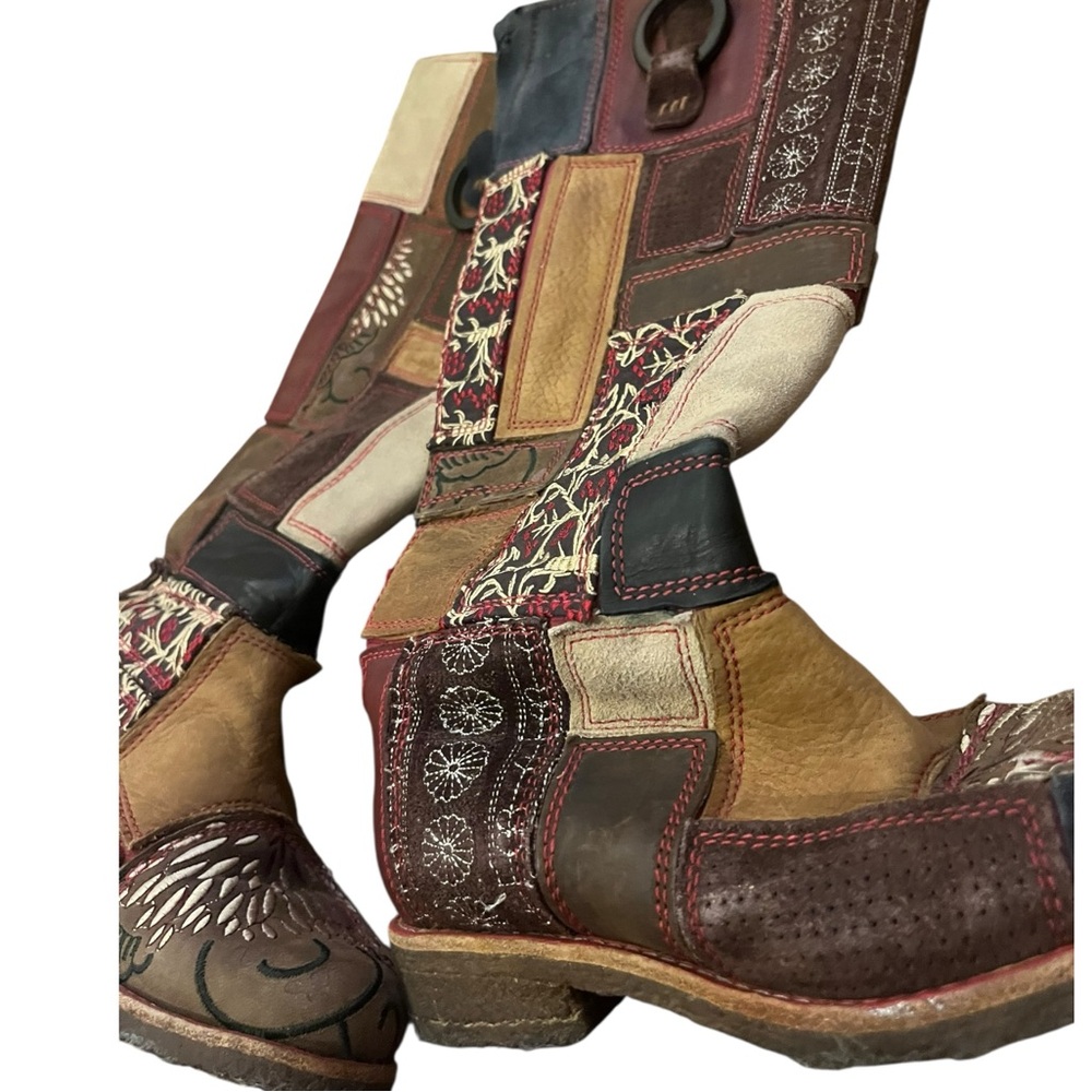 Limited Edition Timberland Patchwork Leather Mixe… - image 3